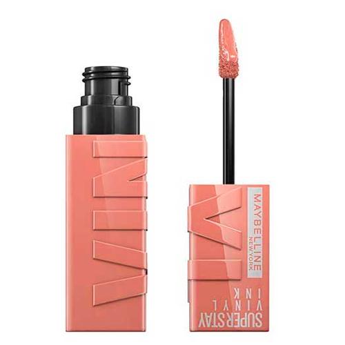 Maybelline Suyuq yaltiroq lab bo'yog'i Super Stay® Vinyl Ink, ton 15 Shaftoli rangi