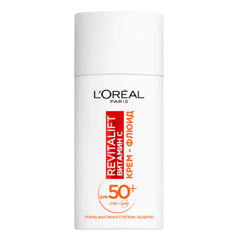 L'Oreal Крем-флюид Revitalift SPF 50 Витамин С дневной д лица 50 мл