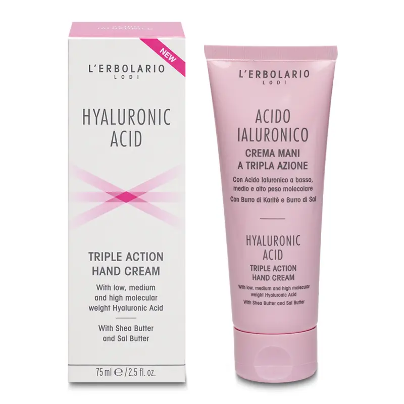 L'Erbolario Hyaluronic Acid Triple Action Hand Cream Крем для рук с гиалуроновой кислотой hyaluronic acid triple action hand cream 75мл