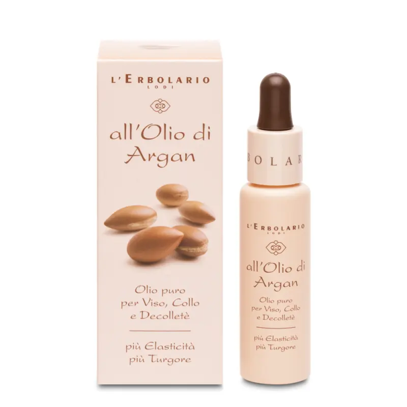 L'Erbolario Argan Oil Face, Neck and Low Neckline Чистое масло для лица, шеи и зоны декольте Аргановое масло 28 мл