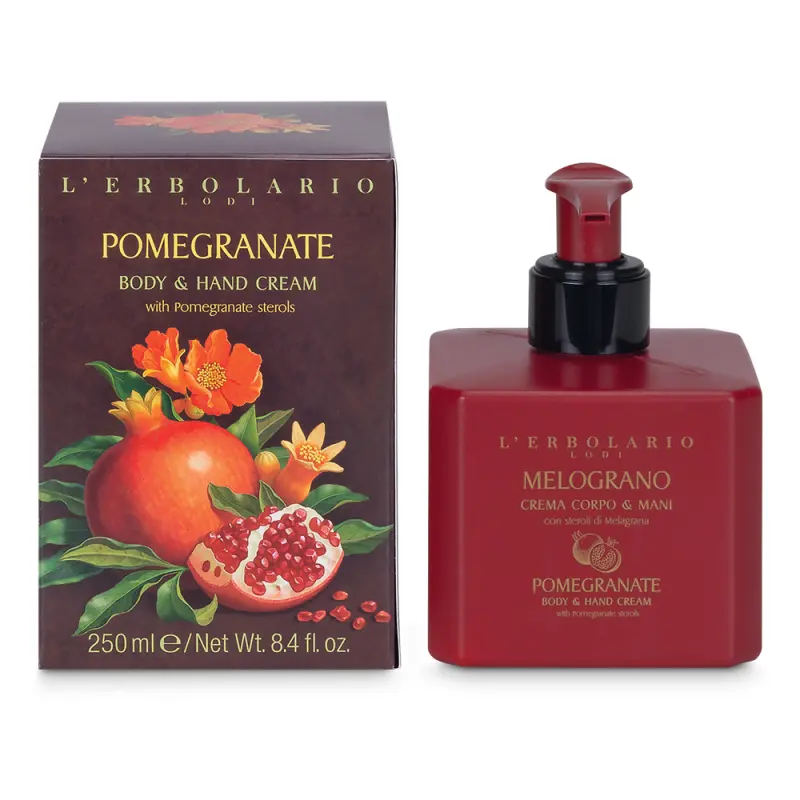 L'Erbolario Pomegranate Body & Hand Cream КРЕМ ДЛЯ ТЕЛА И РУК «ГРАНАТ» 250мл
