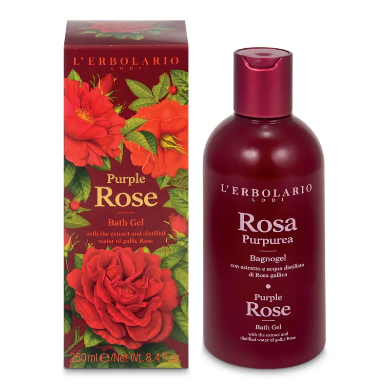 L'Erbolario Purple Rose Bath Gel ГЕЛЬ ДЛЯ ДУША «ФИОЛЕТОВАЯ РОЗА» 250 мл