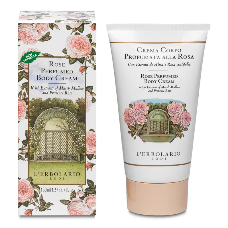 L'Erbolario Rose Perfumed Body Cream Парфюмированный крем для тела «Роза» 150мл