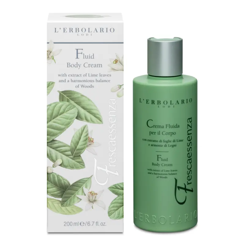 L'Erbolario Frescaessenza - Fluid Body Cream Жидкий крем для тела Frescaessenza 200мл