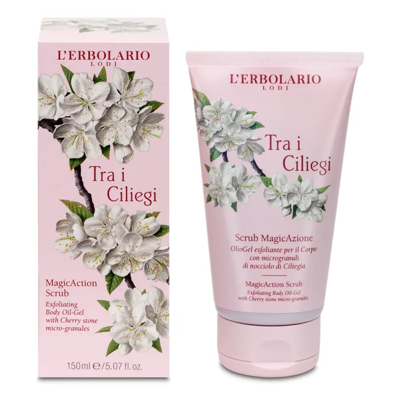 L'Erbolario Tra i Ciliegi MagicAction Scrub Отшелушивающий гель для тела 150 мл