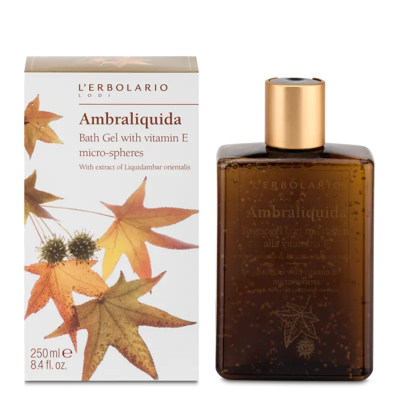 L'Erbolario Ambraliquida Bath Gel Гель для ванны с микросферами витамина Е Ambraliquida 250мл