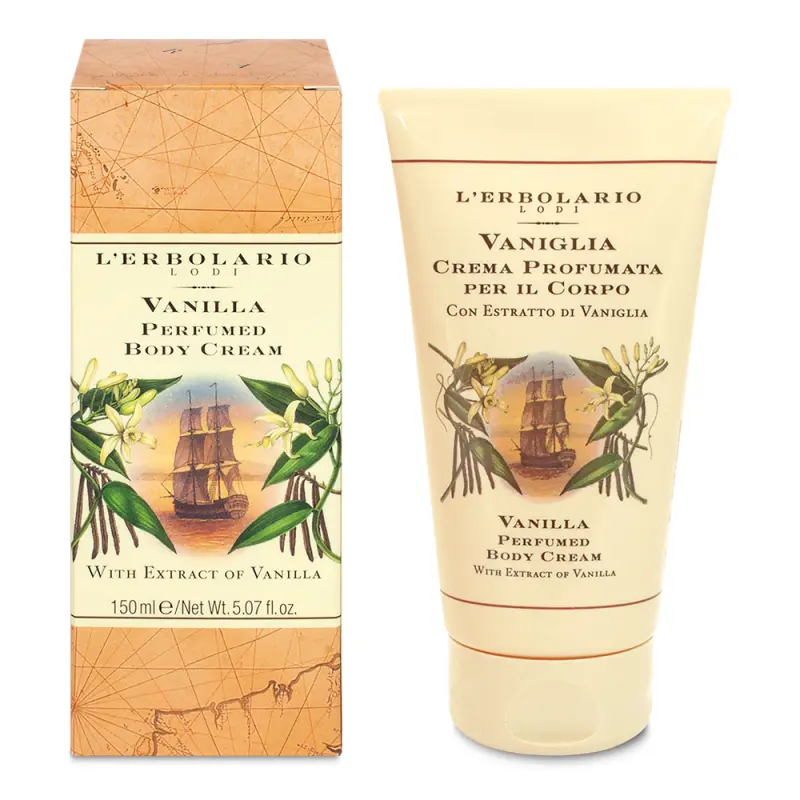 L'Erbolario Vanilla Perfumed Body Cream Парфюмированный крем для тела «Ваниль» 150мл