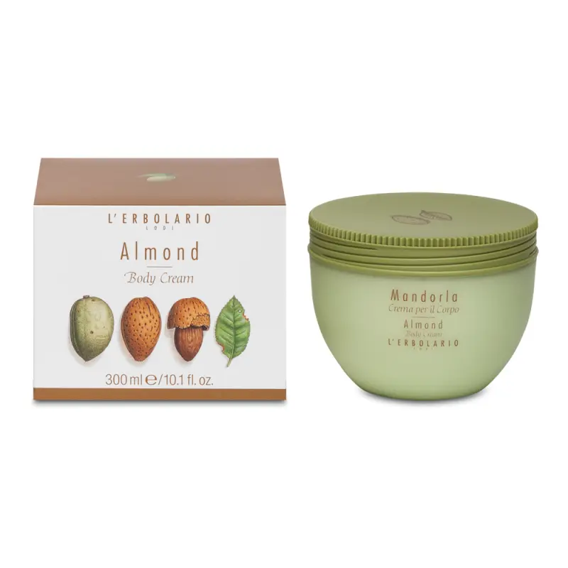 L'Erbolario Almond Perfumed Body Cream Крем для тела с ароматом миндаля 300 мл