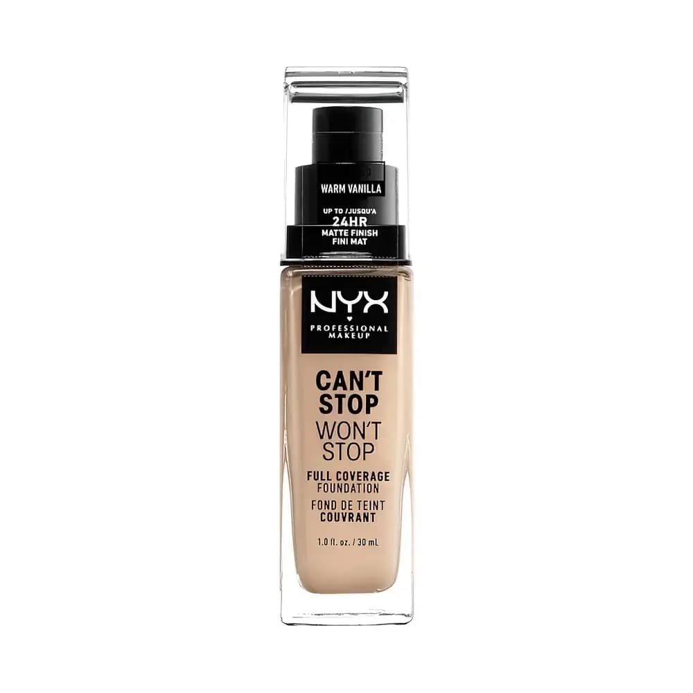 NYX PM Stable tonal base Can’t Stop Won’t Stop Full Coverage Foundation, №06.3, Porcelain 30 ml