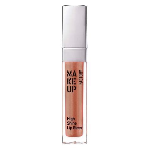 Make up Factory Блеск для губ с эффектом влажных губ High Shine Lip Gloss т.16 коричневый с золотым сиянием