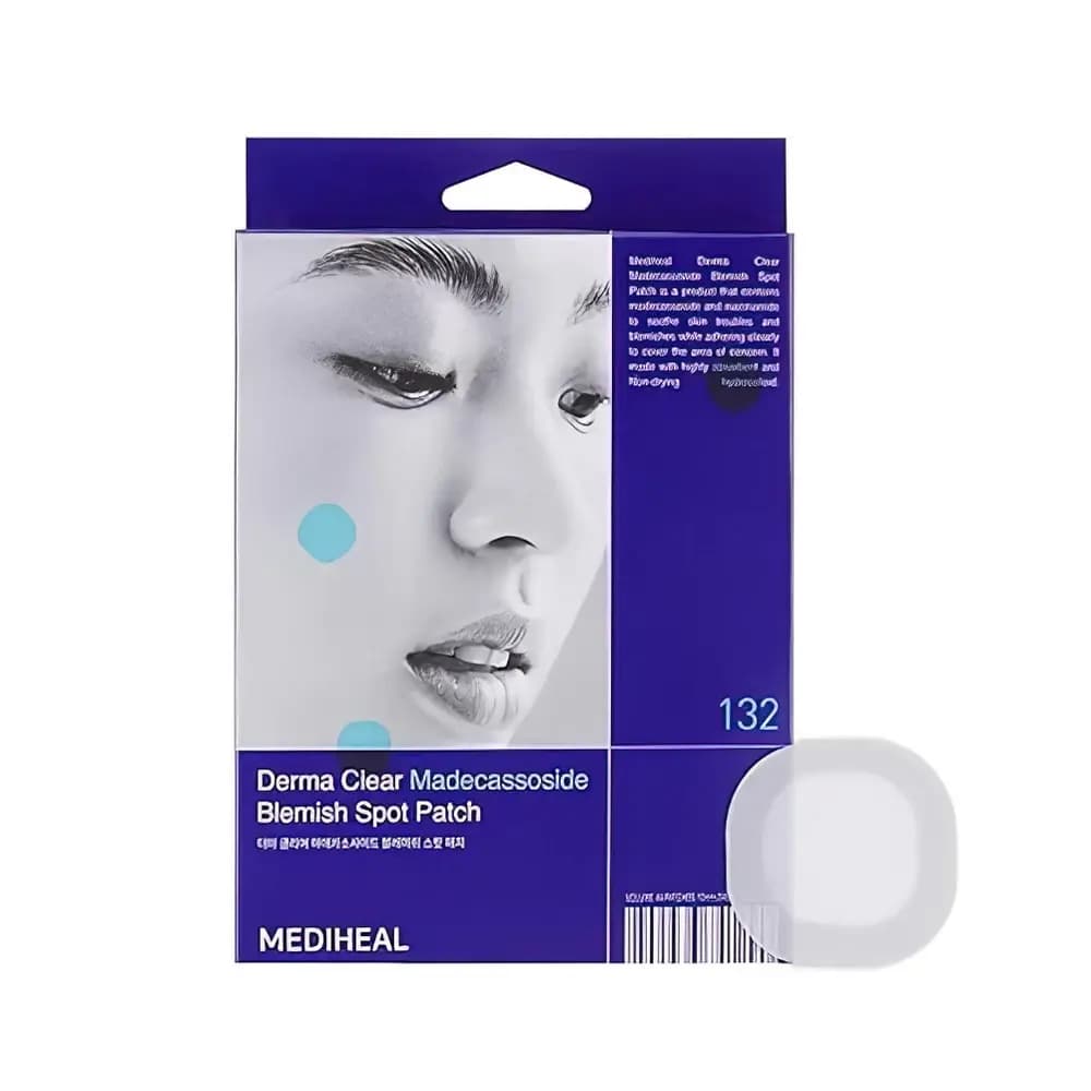 MEDIHEAL DERMA CLEAR MADECASSOSIDE BLEMISH SPOT PATCH Madekassosid va niatsinamidli tochka patchlar 132 dona