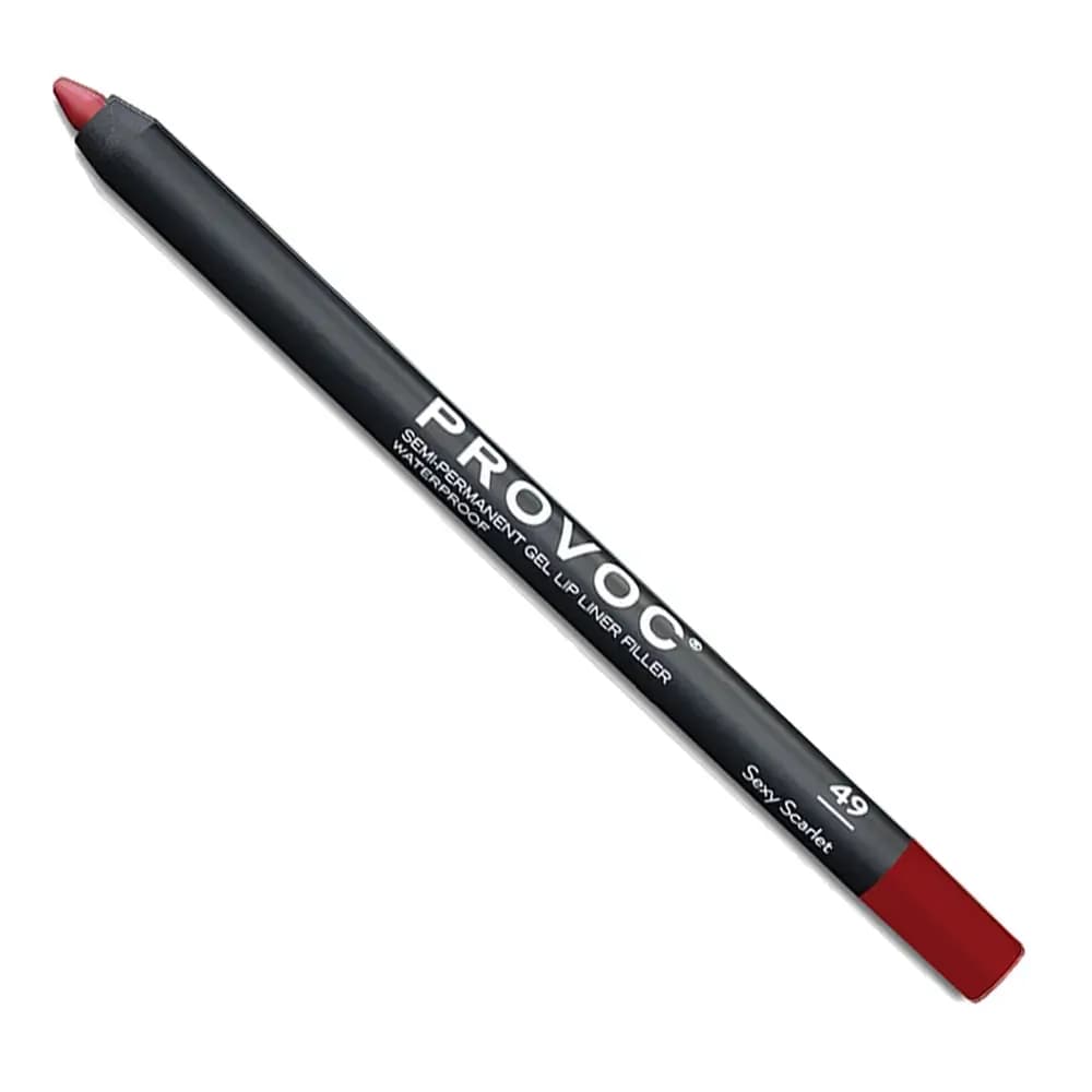 PROVOC Semi-Permanent Gel Lip Liner Filler WP 49 Sexy Scarlet Гелевая подводка в карандаше для губ LPL49