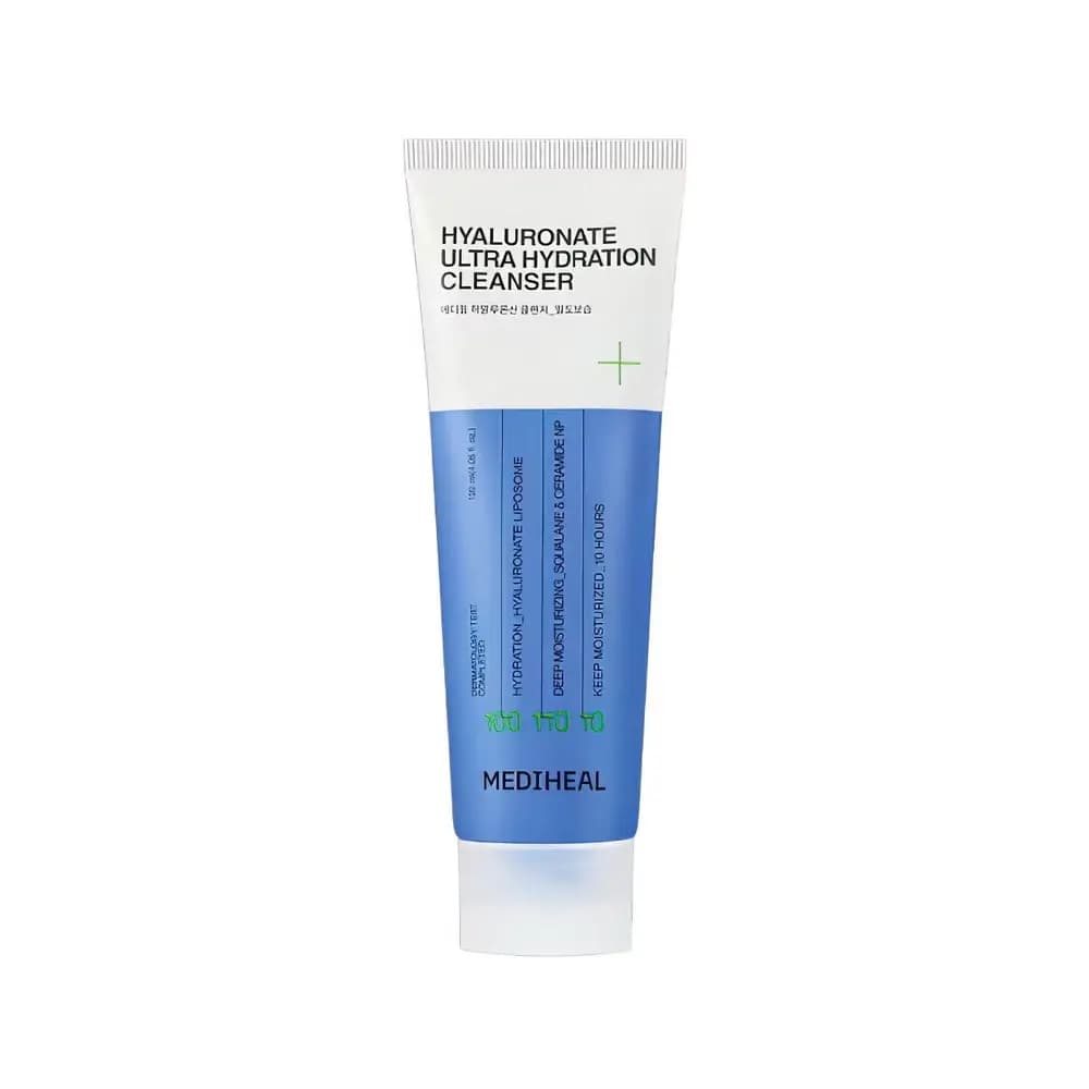 Mediheal Hyaluronate Cleanser_Ultra Hydration Sirt faol moddali intensiv namlik uchun tozalovchi vosita Hyaluronate