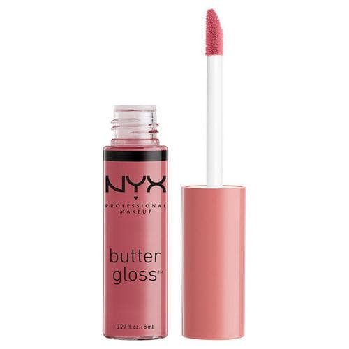 NYX Professional Makeup Увлажняющий блеск для губ Butter Lip Gloss, 15 Angel Food Cake, холодно - розовый, глянцевый, 8 мл.