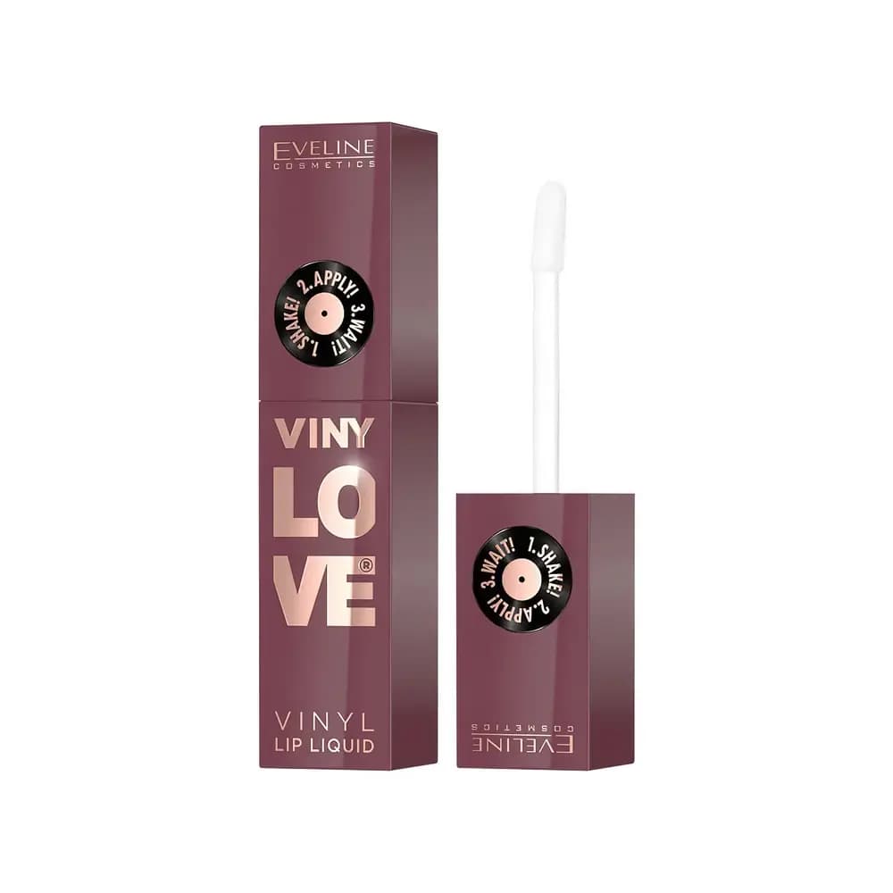 Eveline ЖИДКАЯ ПОМАДА ДЛЯ ГУБ С ВИНИЛОВЫМ ЭФФЕКТОМ VINYLOVE 4 ML NR 08 PL/ANG