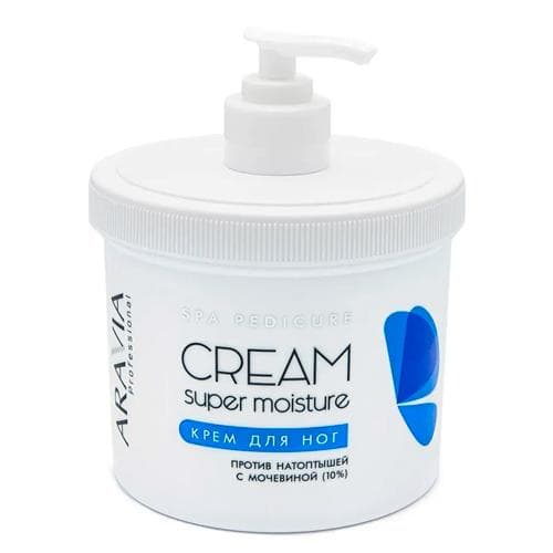 ARAVIA Prof Natoptishlarga qarshi mochevina bilan oyoqlar uchun krem Super Moisture 550 ml