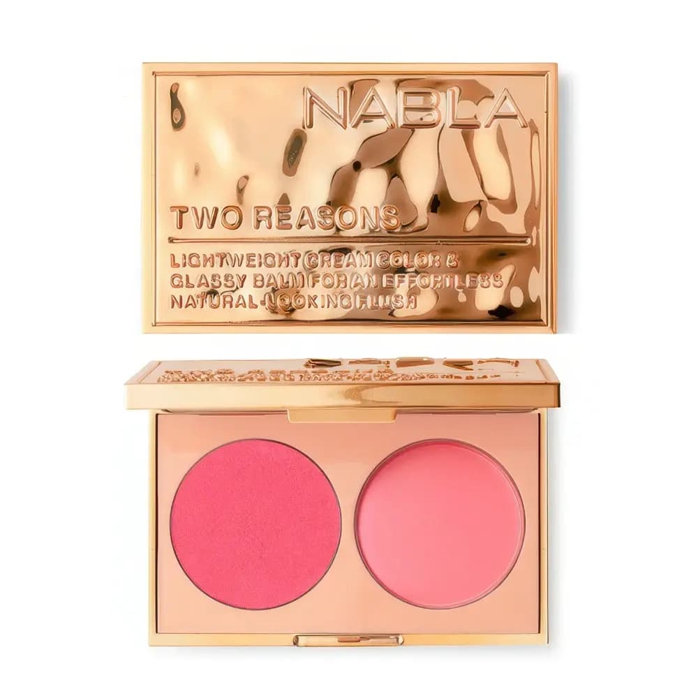 Nabla Two Reasons - Sugar Rose Yonoq va lablar uchun krem-upa va Glassy Balm balzami dueti 5 g