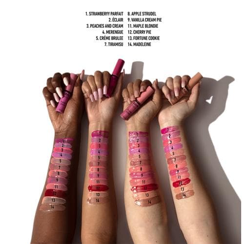 NYX Professional Makeup Namlantiruvchi lab bleski Butter Lip Gloss, 07 Tiramisu, jigarrang-pushti, yaltiroq, 8 ml.