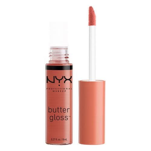 NYX PM MOISTURIZING LIP GLOSS BUTTER LIP GLOSS №16, PRALINE, Св - brown 8 ml