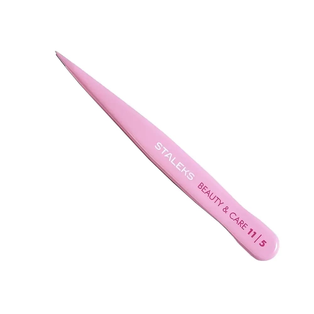 Staleks Pro Expert Qosh pinseti BEAUTY & CARE 11 TYPE 5 (nuqtali)