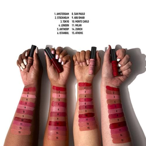 NYX PM Матовая кремовая помада Soft Matte Lip Cream, №19, Cannes 8 мл