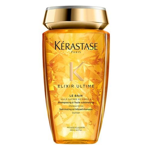 Kerastase Elixir Ultime seriyasi: Marula moyi asosidagi sochni o'zgartiruvchi shampun-vanna, 250 ml