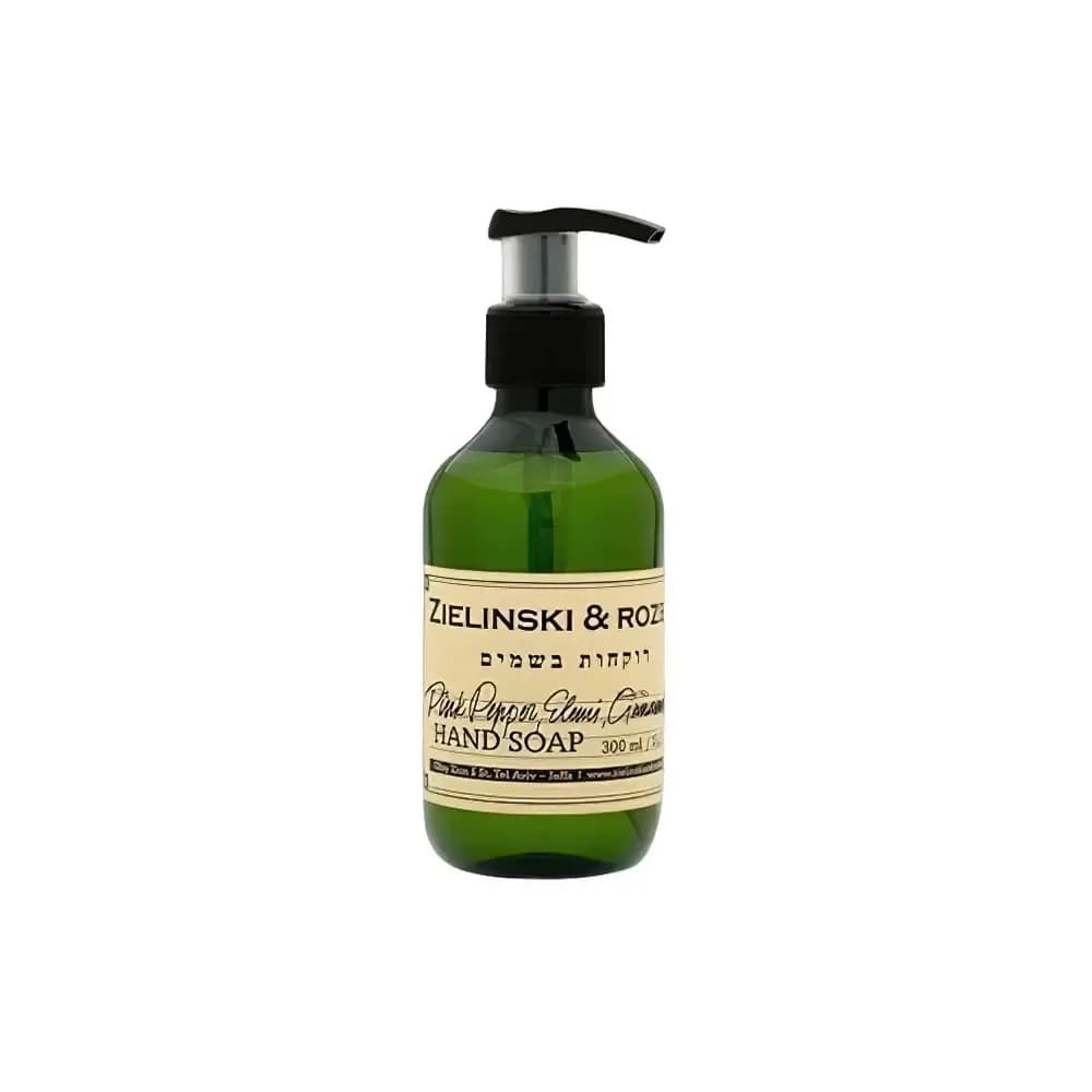Zielinski & Rozen Liquid soap-scrub Pink Pepper, Elemi, Cinnamon, Leather Жидкое мыло-скраб Розовый Перец, Элеми, Корица, Кожа 300мл