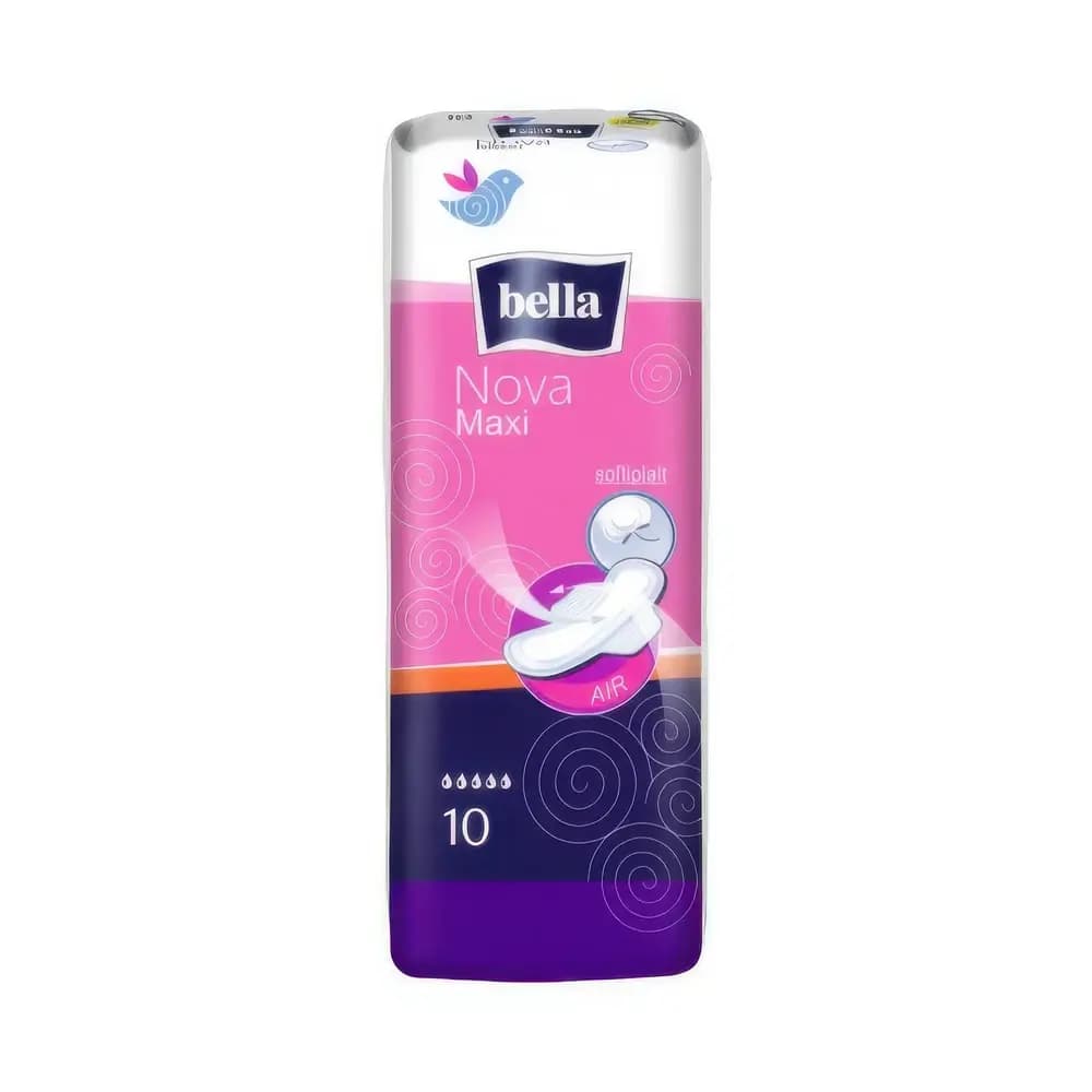 Bella Традиционные прокладки Новый дизайн NOVA MAXI 10 шт в полиэт. Упаковке