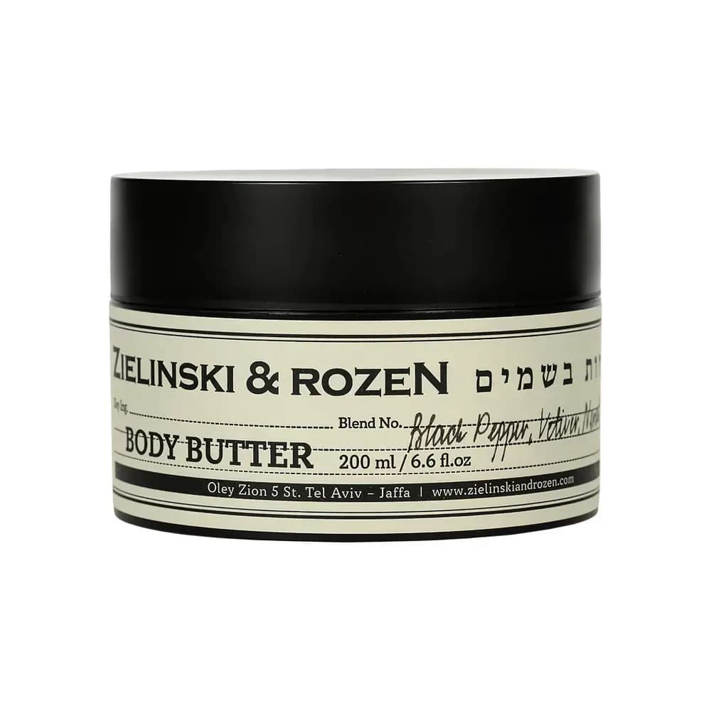 Zielinski & Rozen Body butter Black Pepper, Vetiver, Neroli, Amber Крем масло для тела Черный Перец, Ветивер, Нероли, Амбра 200мл