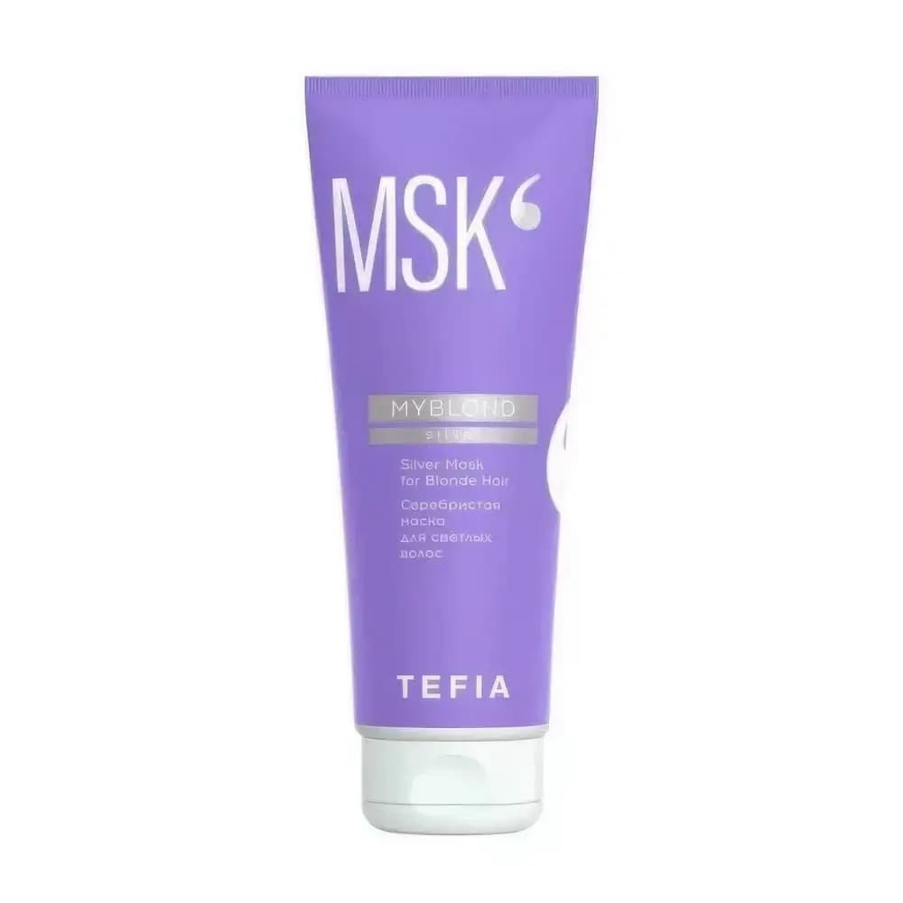 TEFIA Och rangli sochlar uchun kumushrang niqob (tyuba) 250 ml