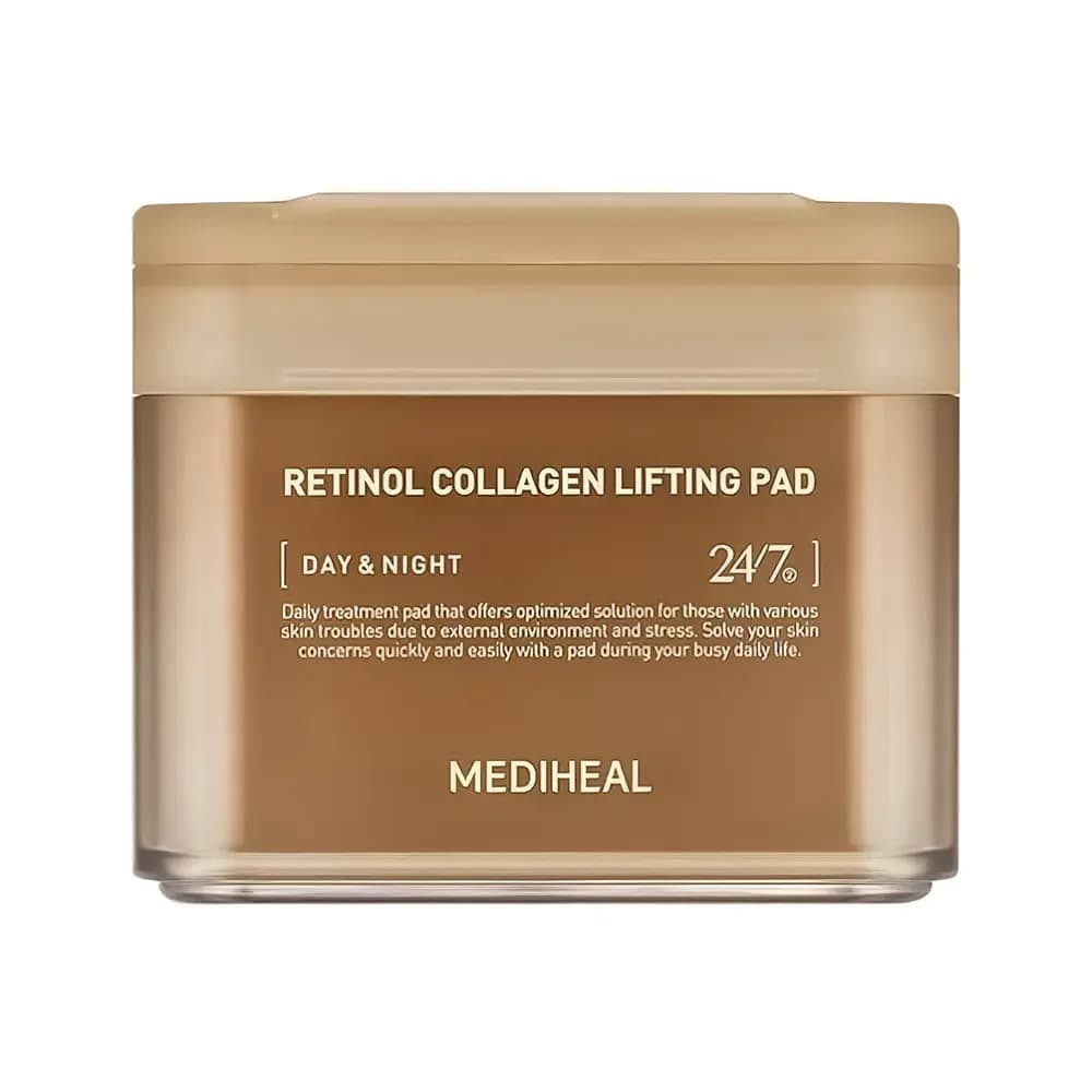 MEDIHEAL RETINOL COLLAGEN LIFTING PAD Разглаживающие тонер-пэды 100 шт 100 мл