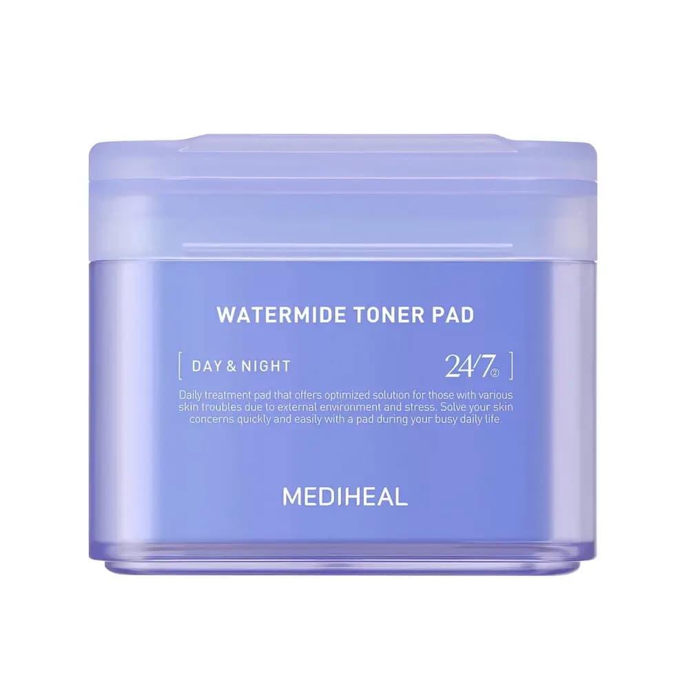 MEDIHEAL WATERMIDE MOISTURE PAD Тонер-пэды охлаждающие 100 шт 170 мл