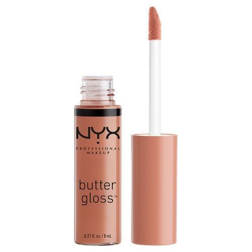 NYX Professional Makeup Moisturizing Lip Gloss "Butter Lip Gloss", 14 Madeleine, light brown, glossy, 8 ml.