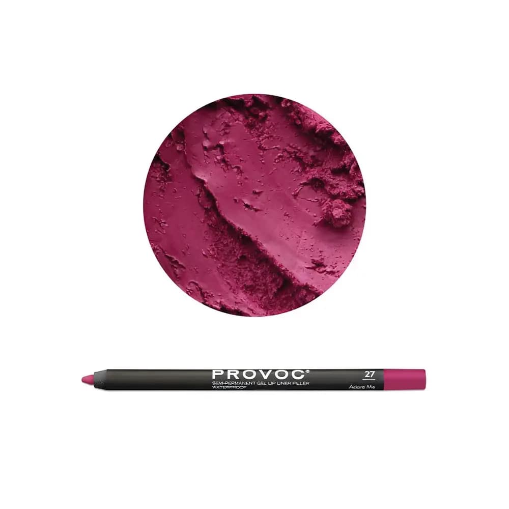 PROVOC Semi-Permanent Gel Lip Liner Filler WP 27 Adore Me Гелевая подводка в карандаше для губ LPL27