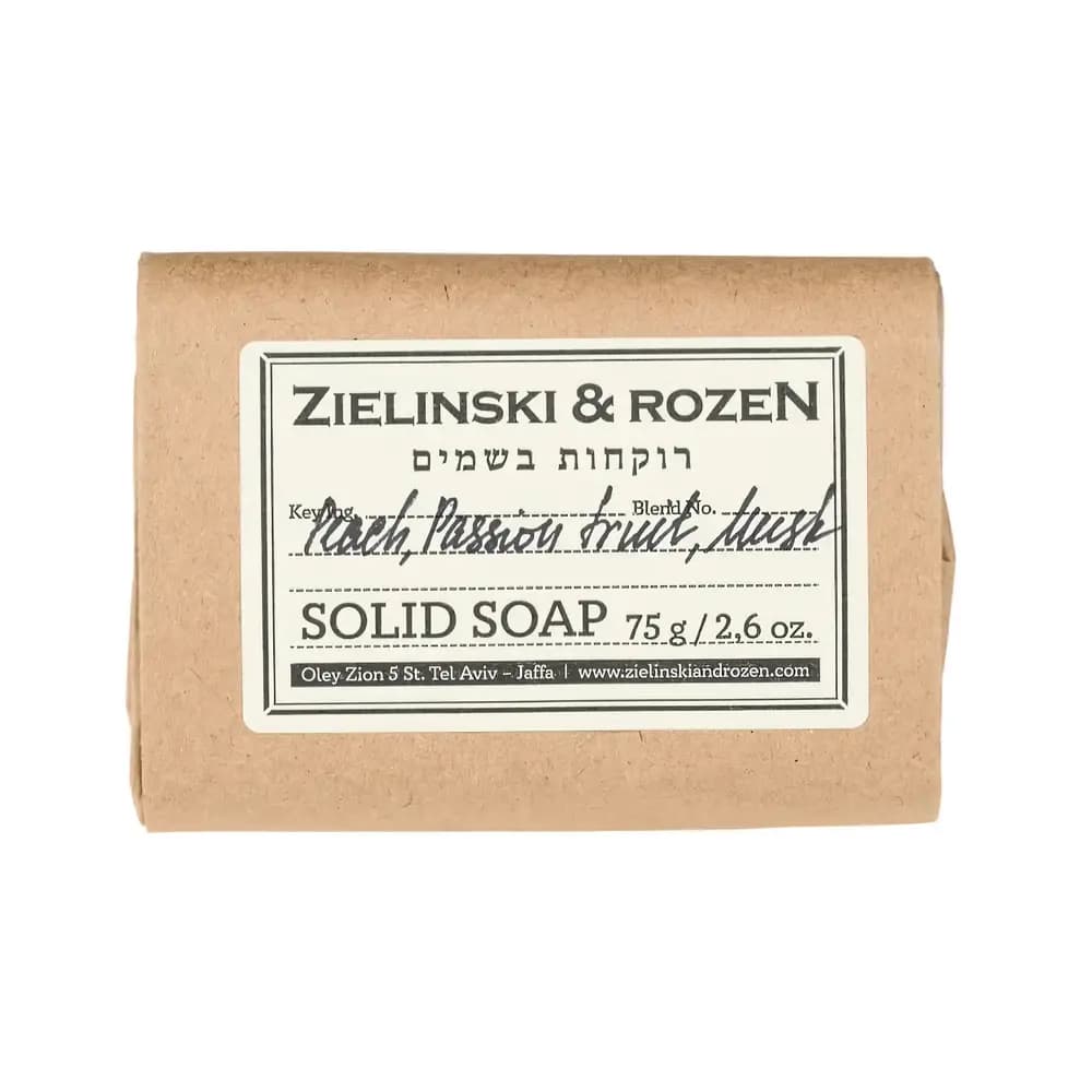 Zielinski & Rozen Solid soap Qattiq sovun Shaftoli, Marakuyya, Mushk Peach, Passion fruit, Musk 75 g