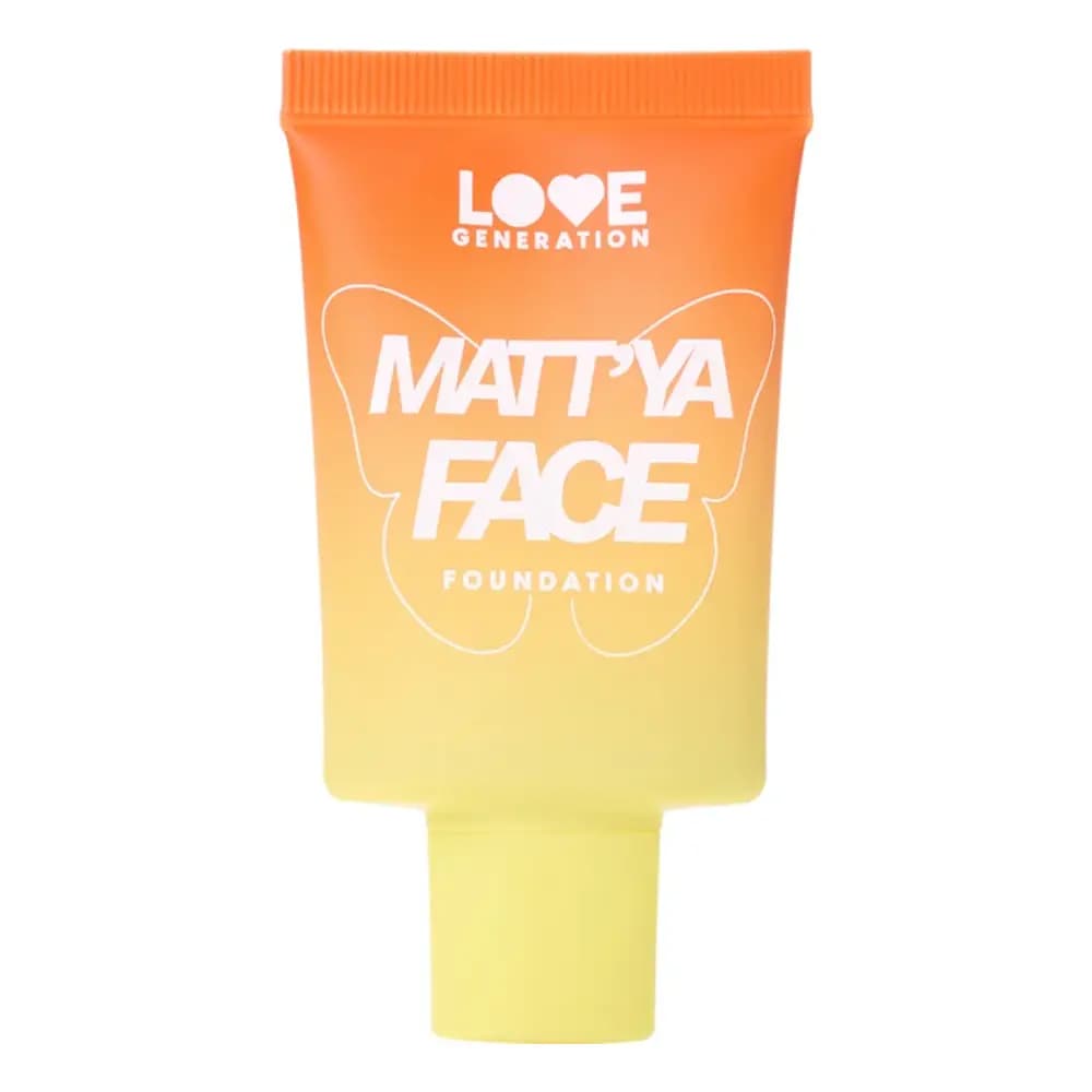 Love Generation Матирующий тональный крем c экстрактом матчи / Mattifying foundation cream with matcha extract Matt'ya Face тон 02 30 мл
