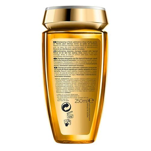 Kerastase Elixir Ultime seriyasi: Marula moyi asosidagi sochni o'zgartiruvchi shampun-vanna, 250 ml