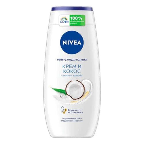 Nivea Гель-уход для душа Крем Кокос 250 мл