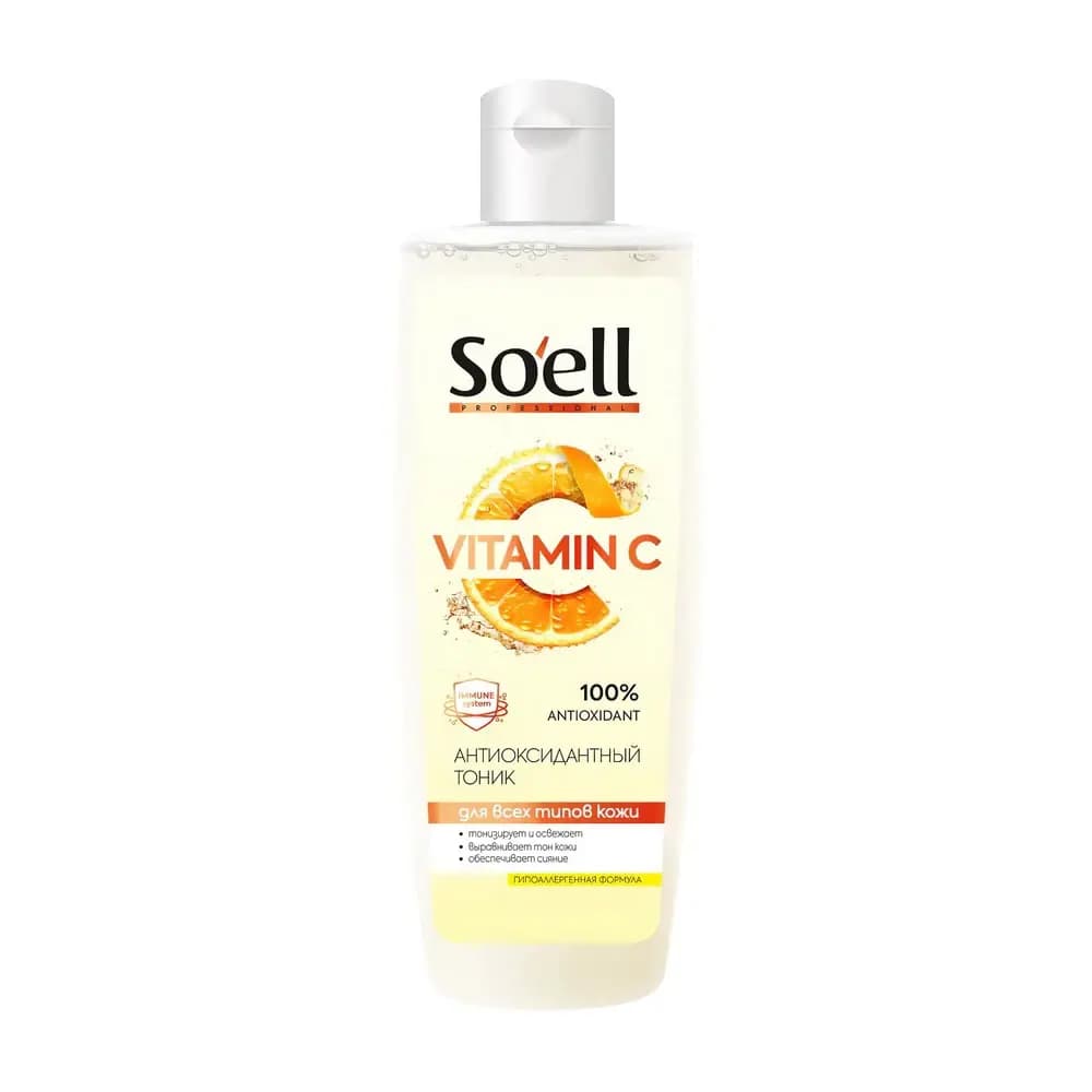 Soell® Professional Antioksidant yuz tonigi, 200 ml