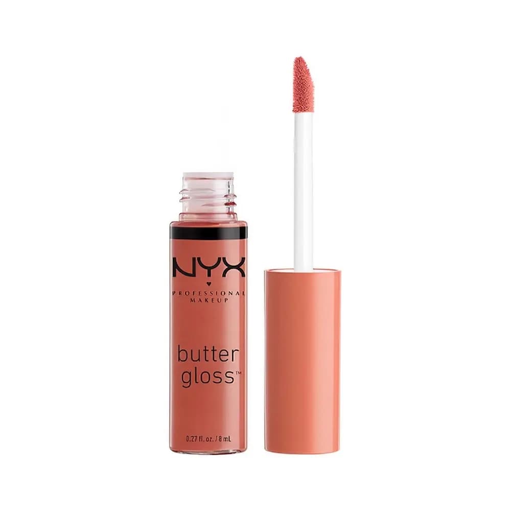 NYX PM MOISTURIZING LIP GLOSS BUTTER LIP GLOSS №16, PRALINE, Св - brown 8 ml