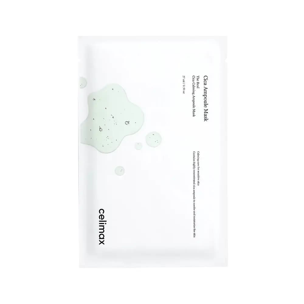 Celimax The Real Cica Calming Ampoule Mask Sentella ampulali tinchlantiruvchi niqob 1 dona 25 ml
