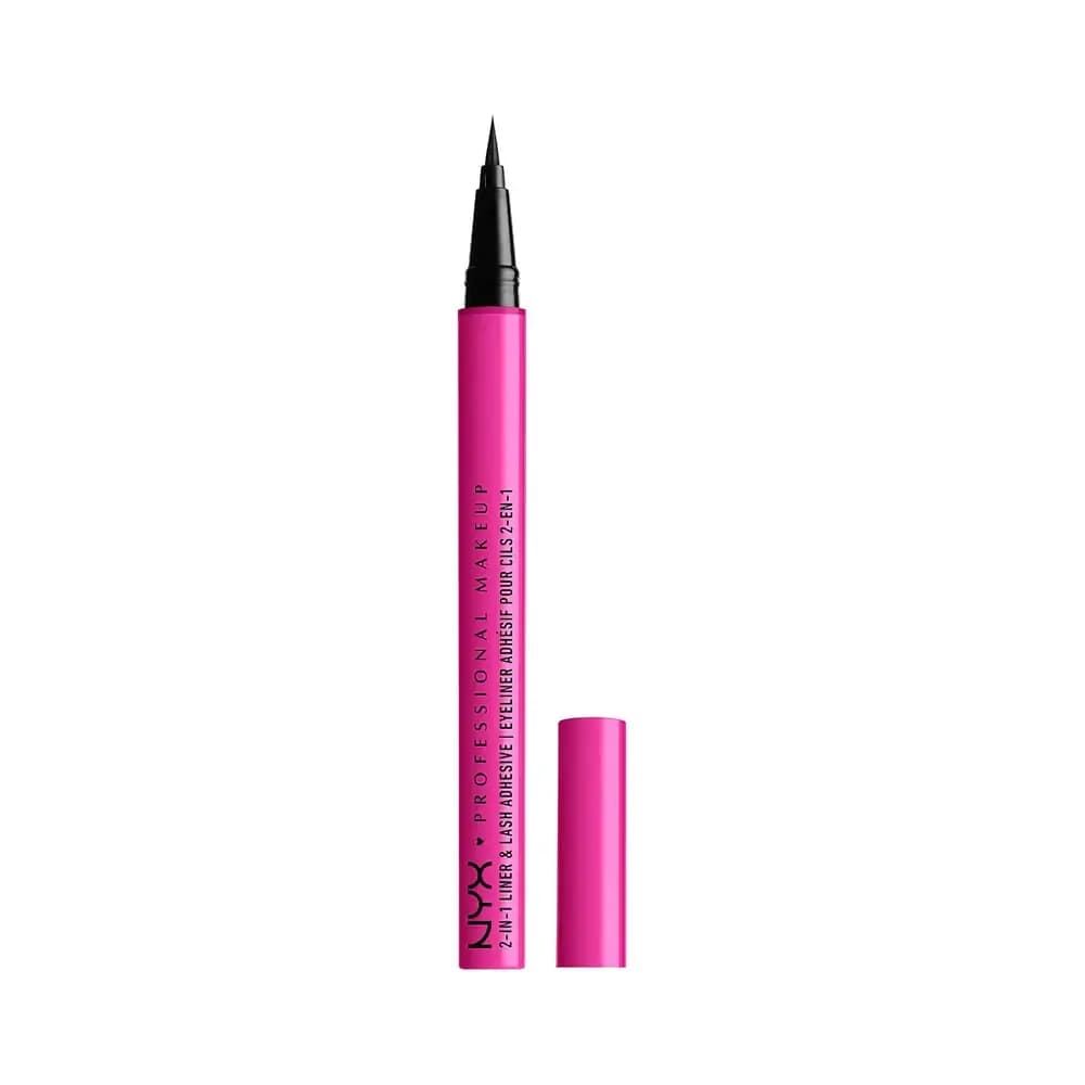 NYX JUMBO 2IN1 LNR N LSH ADH BDDST BLK Подводка для глаз и клей для ресниц 2 в 1