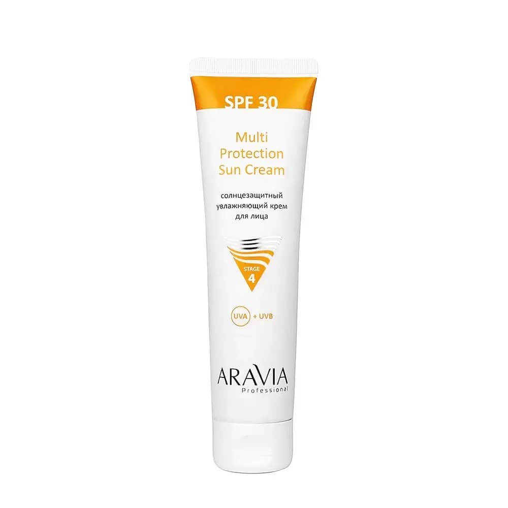 ARAVIA Professional Yuz uchun namlantiruvchi quyoshdan himoya qiluvchi krem Multi Protection Sun Cream SPF 30, 100 ml