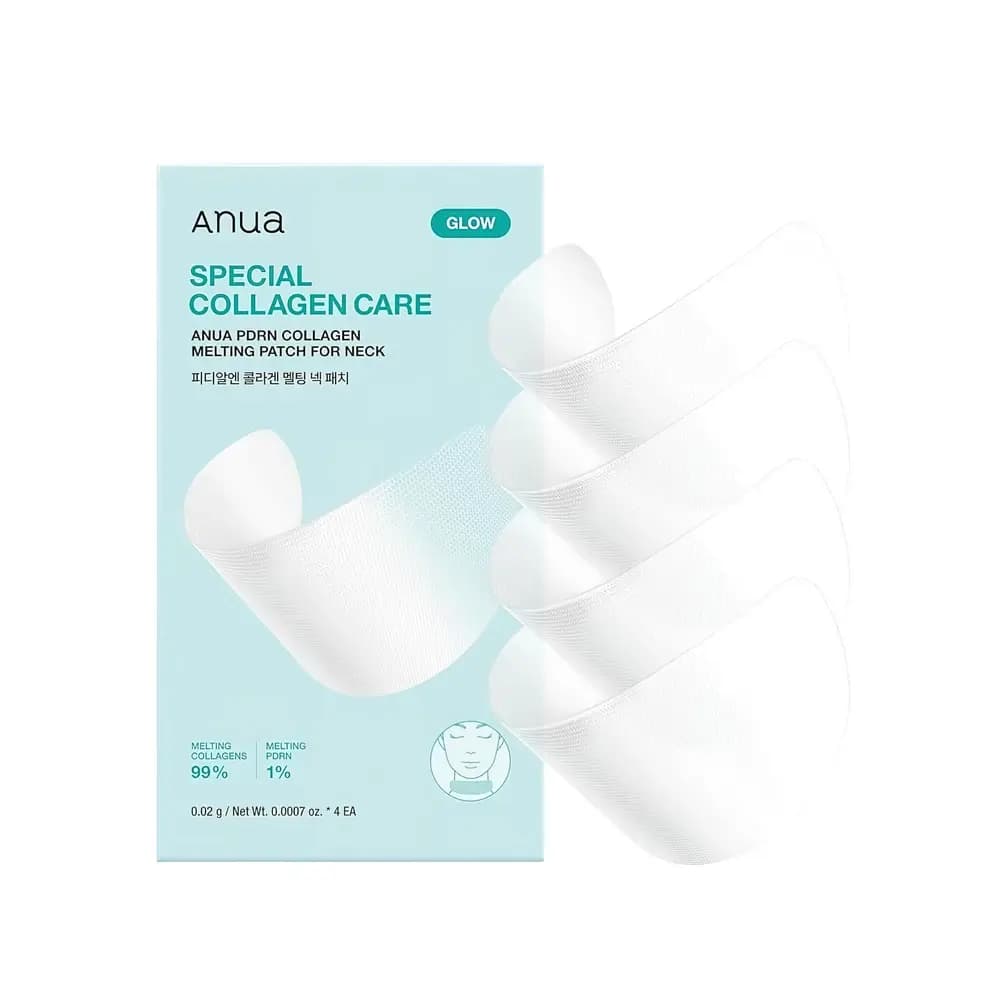 ANUA PDRN COLLAGEN MELTING PATCH FOR NECK Пластыри PDRN с коллагеном для шеи (4EA)