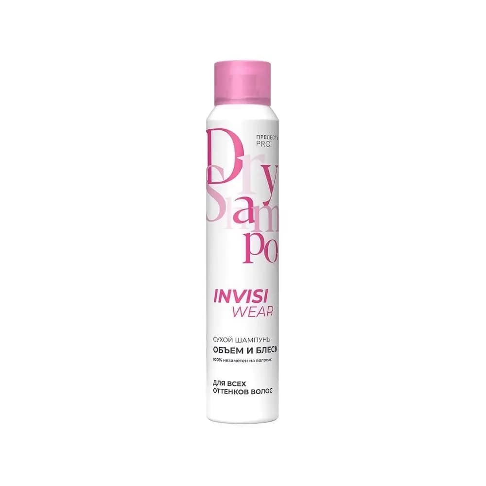 Dry shampoo for hair Professional Invisiwear Volume and gloss, 200 ml