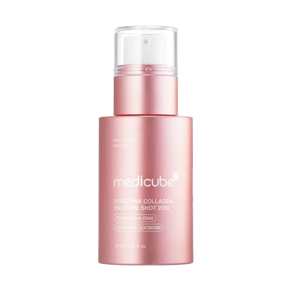 Medicube PDRN PINK EXOSOME SHOT SERUM Mikroignali yoshartiruvchi ampula PDRN Pink Collagen Exosome 2000 30 ml