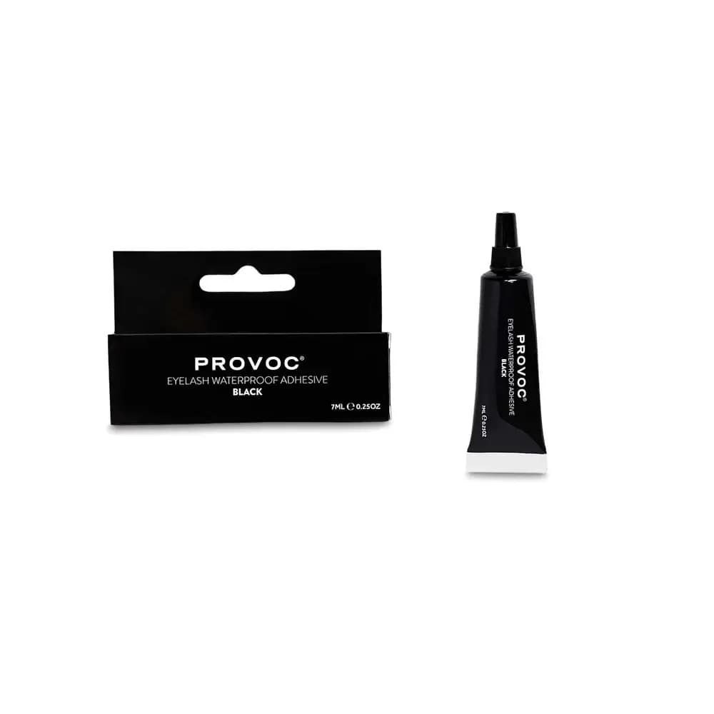 PROVOC Artificial Lashes Glue 7ML Black WP / Sun'iy kirpiklar uchun suv o'tkazmaydigan yelim
