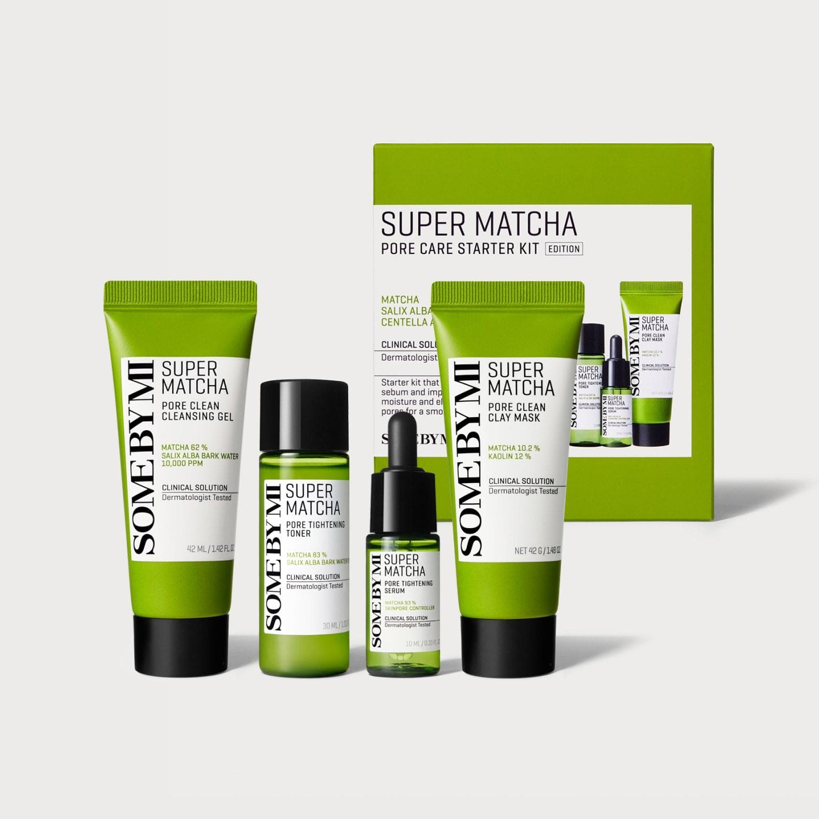 SOME BY MI SUPER MATCHA PORE CARE STARTER KIT 4 в 1