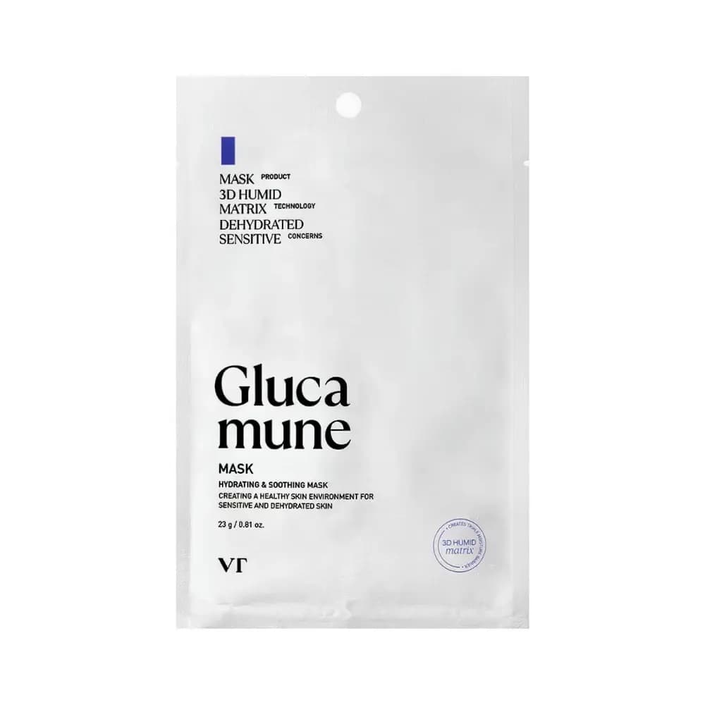 VT GLUCAMUNE MASK Маска для глубокого увлажнения лица с грибом тремелла 23 мл