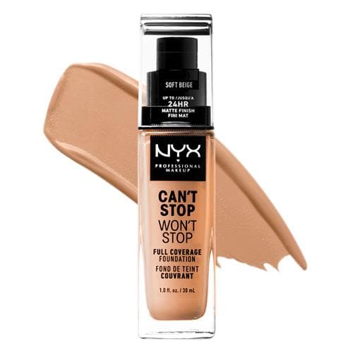 NYX Can't Stop Won't Stop Full Coverage Tonal asos № 7.5 soft beige 30 ml